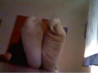 My Stinky Boyfeet And White Sock...